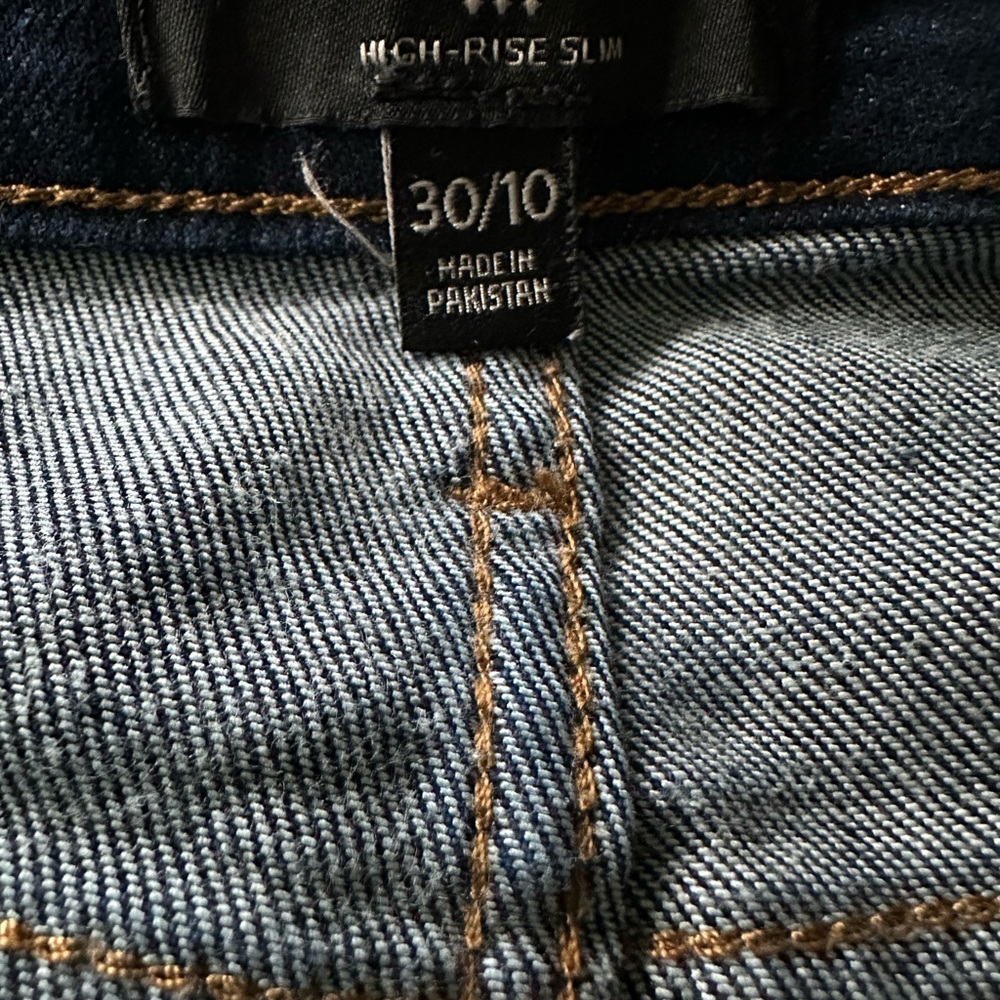 Banana Republic Factory High Rise Slim Jean Banana Republic Jeans Dark Rinse - Picture 7 of 10